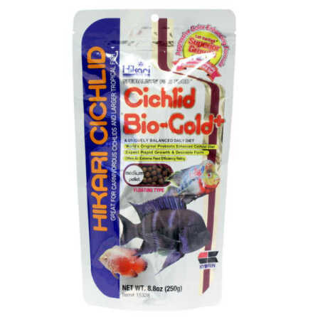 Cichlid Bio-Gold+ M Flytande pellets 250g, Hikari