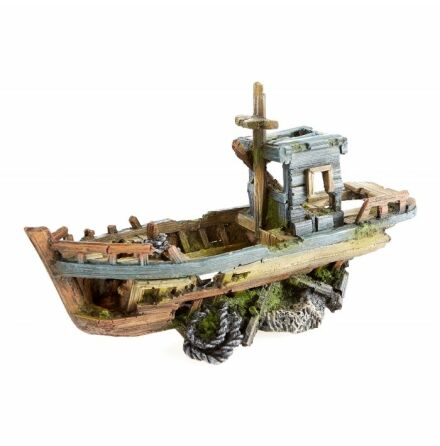 Fishing Boat/Fiskebt vrak 30cm, Aquatics