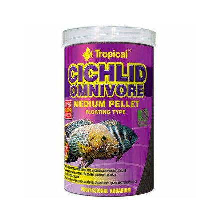Cichlid omnivore M pellets flytande 500ml 25/12 Cichlid omnivore M pellets flytande 500ml 25/12