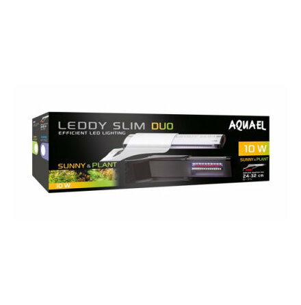 Leddy Slim Duo sunny &amp; Plant 10W Vit till 24-50cm, Aquael