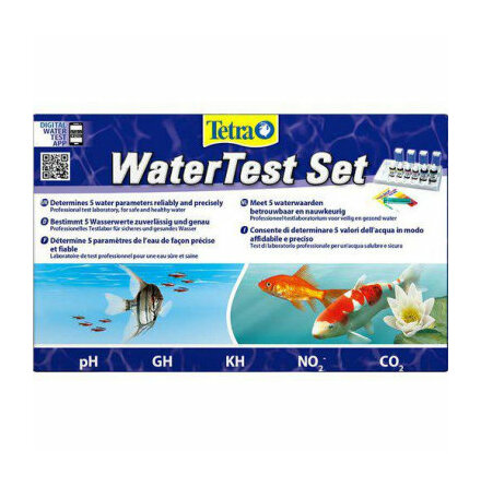 Testset 5 parametrar Ph, GH, KH, No2 och CO2, Tetra