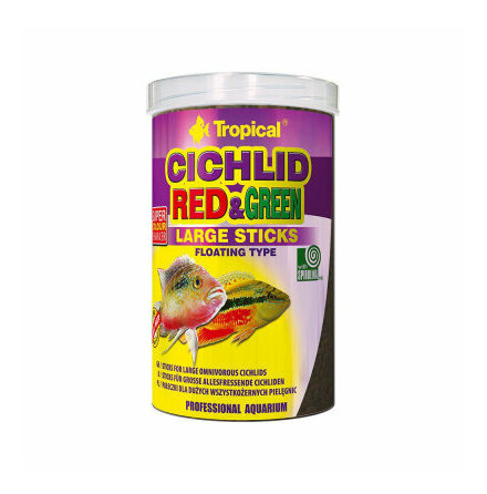 Cichlid red &amp; green flytande sticks L 1000ml/300g, Tropical