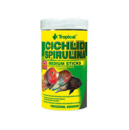 Cichlid spirulina flytande sticks M, Tropical