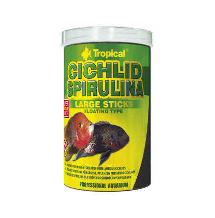 Cichlid spirulina sticks flytande L 1000ml/300g, Tropical