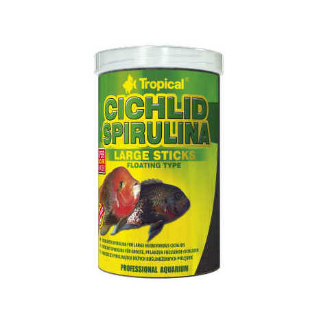 Cichlid spirulina sticks flytande L 1000ml/300g, Tropical