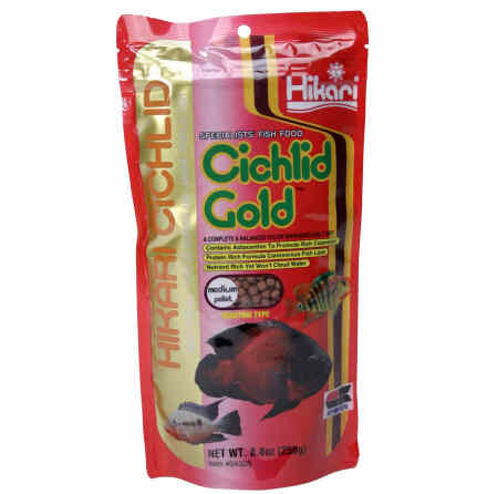 Cichlid Gold färg flytande medium pellets 57g, Hikari 2023/01