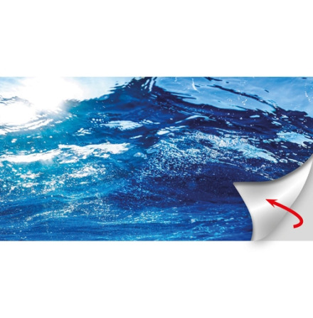 Bakgrund dubbelsidig Ocean/Ruby Lake 100x50cm, Hobby