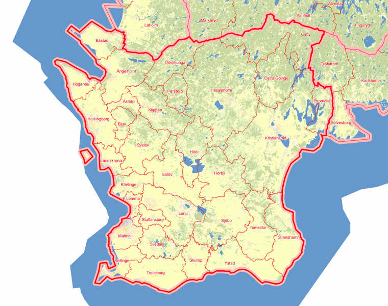 Skånekarta